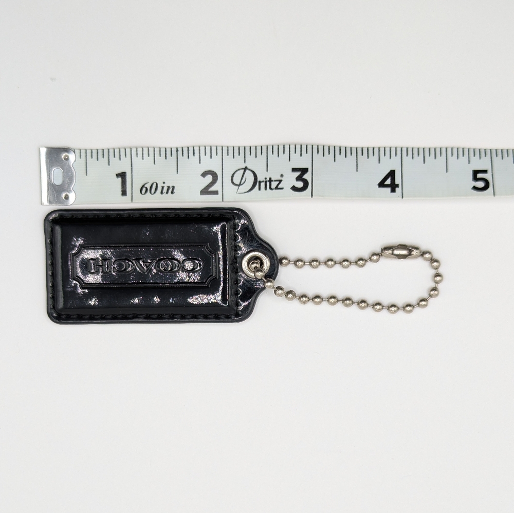 Coach Patent Leather Hang Tag Black - Picture 5 of 6